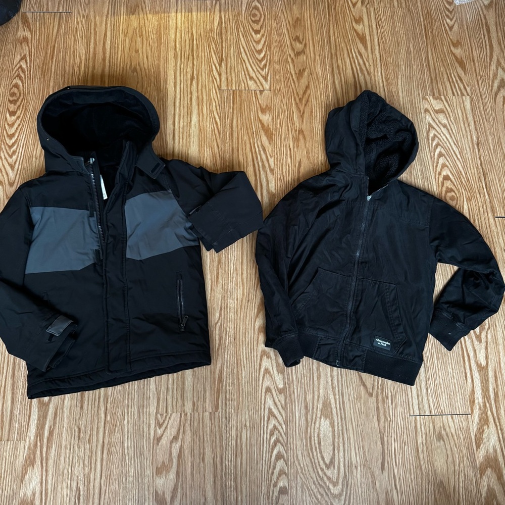 Abercrombie & Fitch Kids Black and Gray Jackets